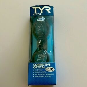 TYR Active Corrective Optial -5.50 Googles.  Polycarbonate Lenses. / BRAND NEW